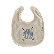 Yếm cho bé vải cotton thêu logo dễ thương